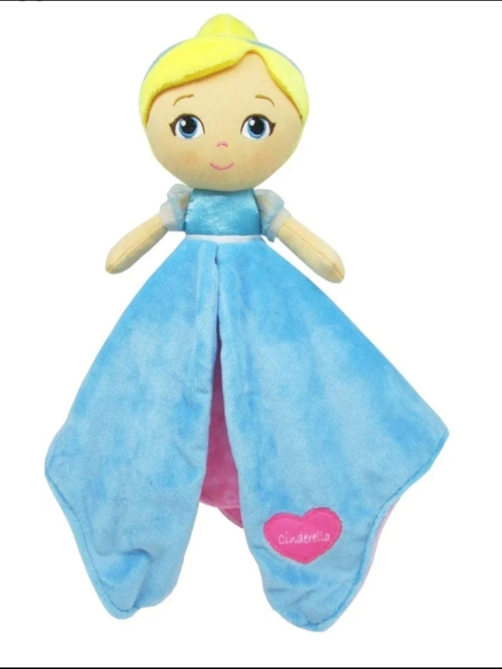 Disney Cinderella Blue and Yellow Plush Lovey